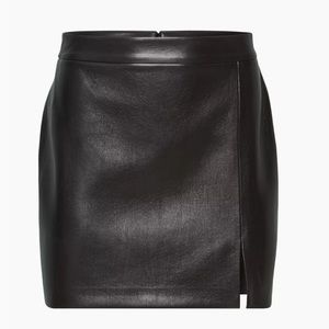Aritzia Wilfred Vegan Leather Patio Mini Skirt